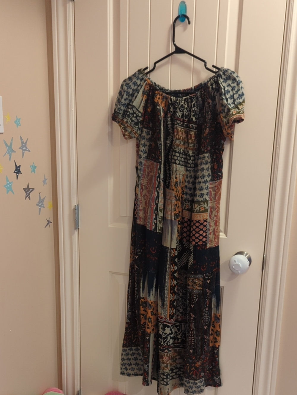Papa Vancouver 🇨🇦 Sz. L Patchwork Print Dress